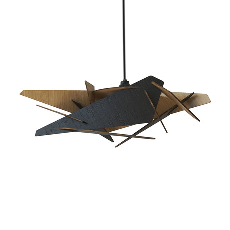 Black Wing Ceiling Light Pendant