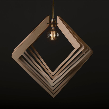 Illusive Modern Wood Pendant Light