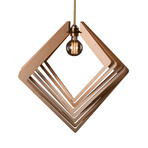 Illusive Modern Wood Pendant Light