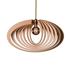 Saturn Ring Modern Wood Pendant Light