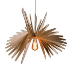 Bursting Wood Pendant Light