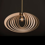 Saturn Ring Modern Wood Pendant Light