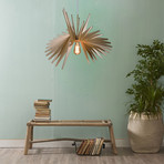 Bursting Wood Pendant Light