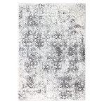 Power Loom Transitional Polypropylene + Polyester Rug // Beige + Gray // V2 (2'6" X 8')