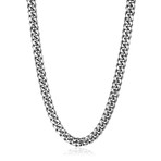 Polished Stainless Steel Cuban Link Necklace // 10mm // Silver (24")