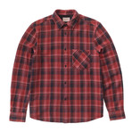 Sten Overdyed Check Long Sleeve // Mantle Red (S)