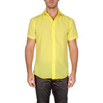 Fosco Short-Sleeve Button-Up Shirt // Yellow (S)