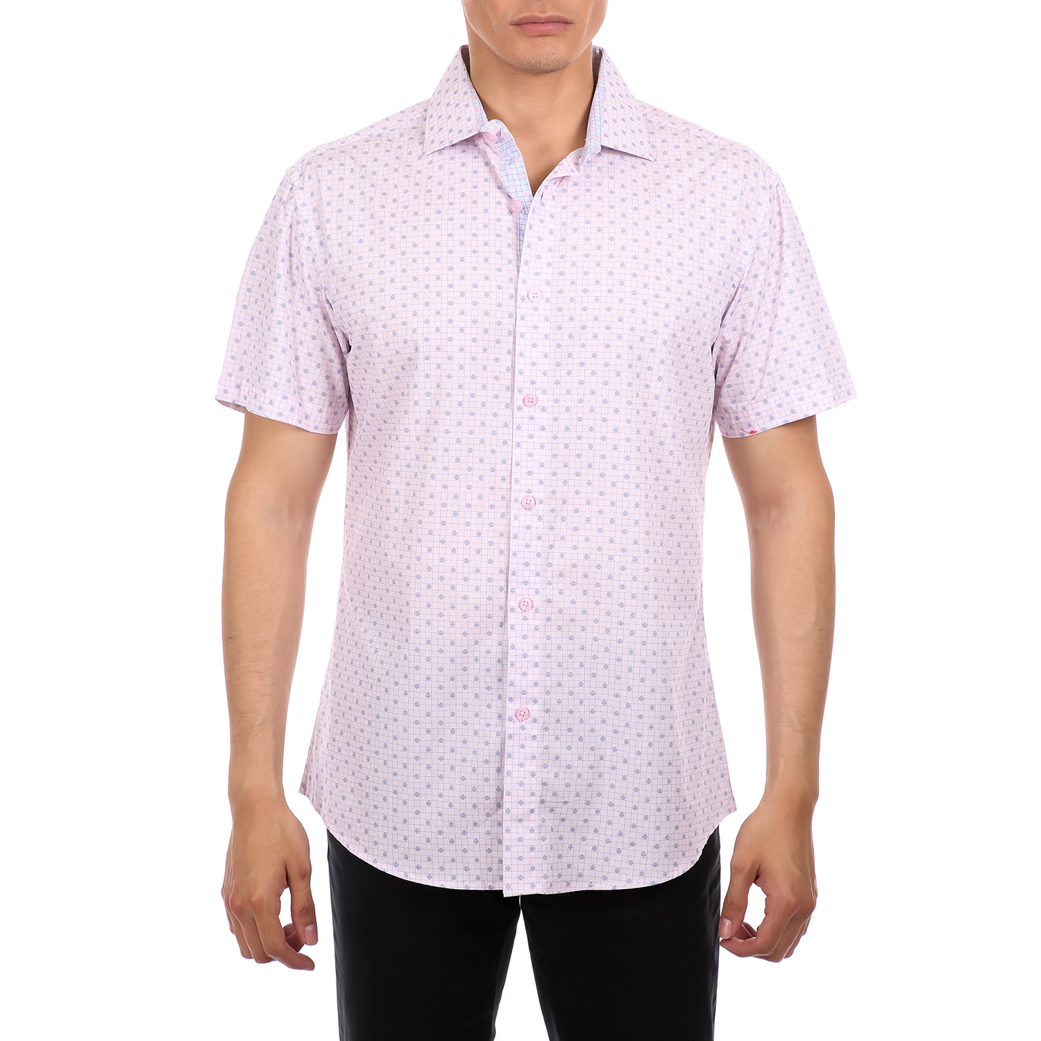 Yellowstone Short Sleeve Button-Up Shirt // Pink (XS) - Bespoke - Touch ...