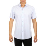 Yellowstone Short-Sleeve Button-Up Shirt // Blue (XS)