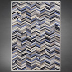 Sima Rug // Blue + Black (4'W x 6'L)