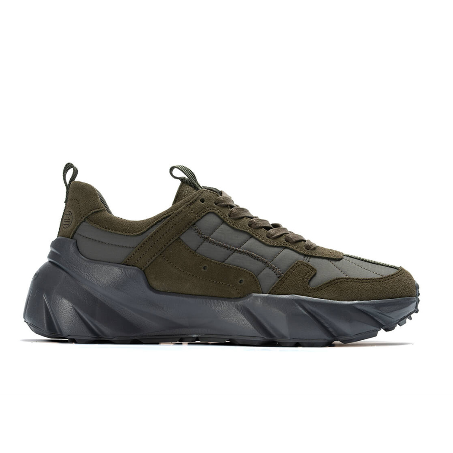 low top lace up zip mono
