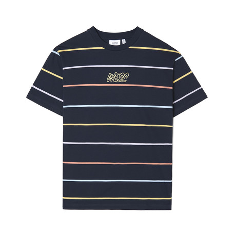 Mason Yarn Dye Stripe T-Shirt // Navy Blazer (XS)