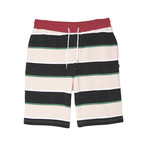 Marty Multistripe Shorts // Pink Blush (2XL)