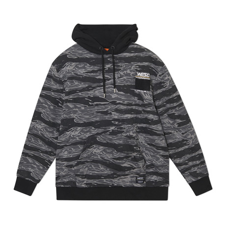 Mike Tiger Camo Hoodie // Black (XS)