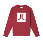 Box Icon Sweatshirt // Jester Red (2XL)