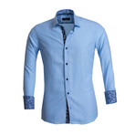 Reversible Cuff French Cuff Dress Shirt // Blue (3XL)