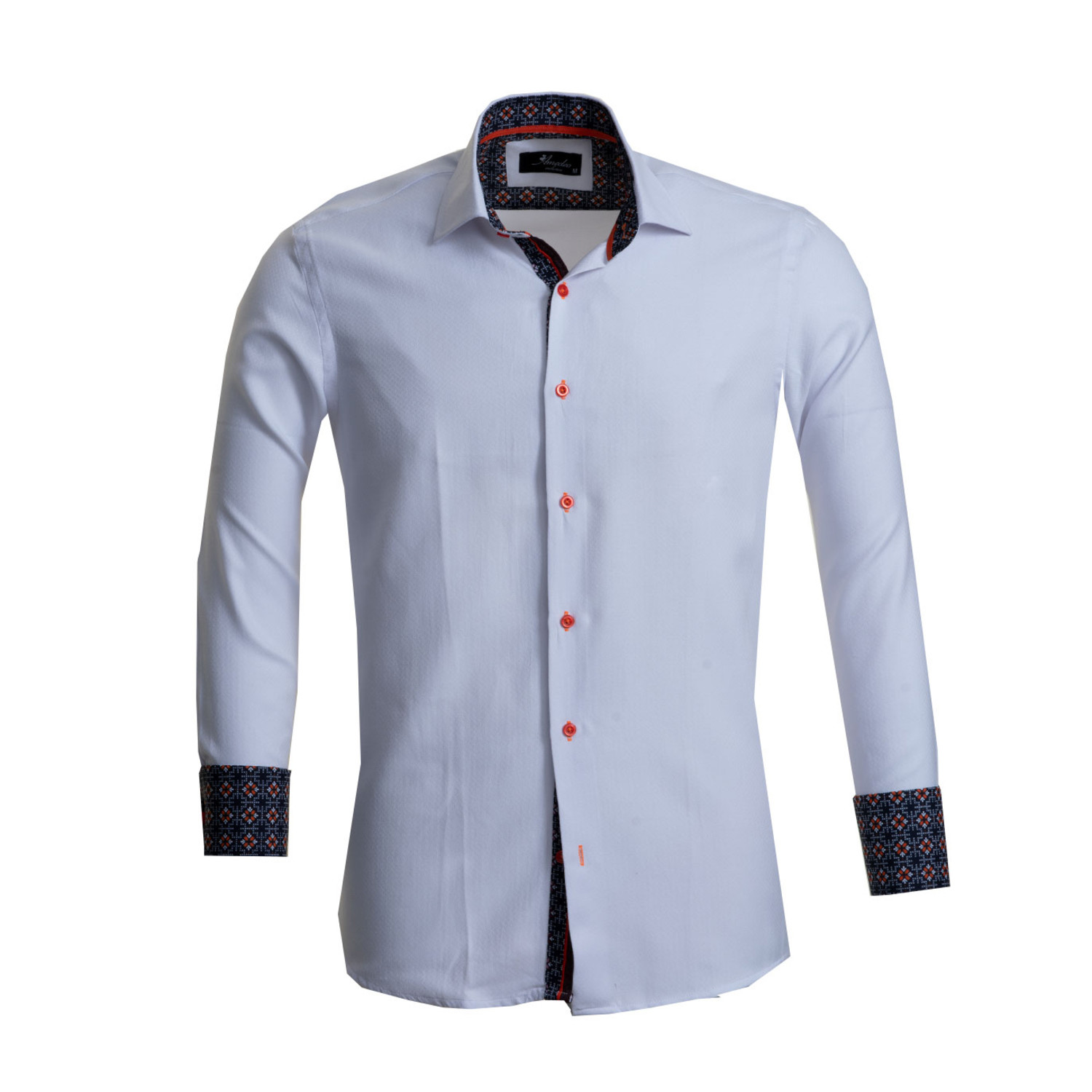 Amedeo Exclusive // Reversible Cuff French Cuff Dress Shirt // Textured ...