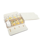 Nokabox Weekly Pill Organizer // Once A Day (Gold)