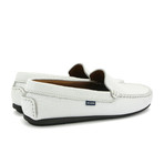 Vamp Mocassin // Leather // White (40)