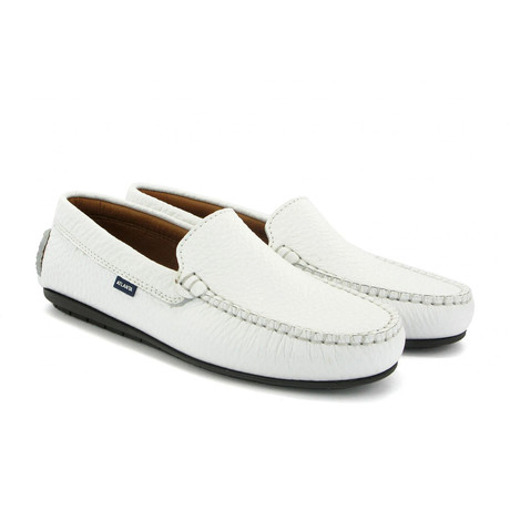 Vamp Mocassin // Leather // White (40)