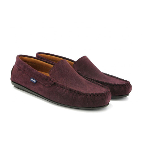 Vamp Mocassin // Suede // Wine (40)