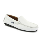 Vamp Mocassin // Leather // White (40)