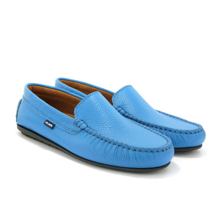 Vamp Mocassin // Leather // Blue (40)