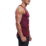 Go Softwear // L.A. Wash Rib Tank Top // Cardinal (S)