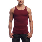 Go Softwear // L.A. Wash Rib Tank Top // Cardinal (XL)