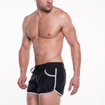 Go Softwear // Dolphin Swim Short // Black + White (L)