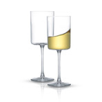 JoyJolt Claire White Wine Glasses // 11.4 oz // Set of 2