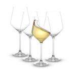 JoyJolt Layla White Wine Glasses // 13.5 oz // Set of 4