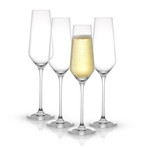 JoyJolt Layla Champagne Glasses // 6.7 oz // Set of 4