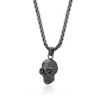 Skull Pendant Necklace // 24" (Stainless Steel)