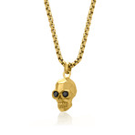 Skull Pendant Necklace // 24" (Stainless Steel)