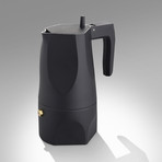 Ossidiana Espresso Coffee Maker // Black // 3 Cup