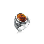 Amber Ring // Silver (10.5)