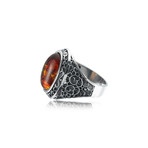 Amber Ring // Silver (8.5)