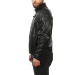 Benjamin Leather Jacket // Black (XL)