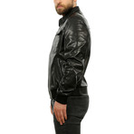 Henry Leather Jacket // Black (3XL)