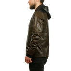 Chief Leather Jacket // Brown + Black (2XL)