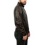 Jared Leather Jacket // Brown (XL)