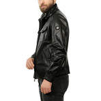 Milo Leather Jacket // Black (XL)