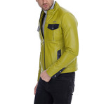 Warren Leather Jacket // Green (3XL)