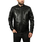 Benjamin Leather Jacket // Black (XL)