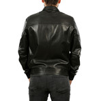 Henry Leather Jacket // Black (3XL)