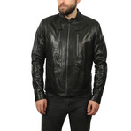 Benjamin Leather Jacket // Black (XL)