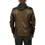 Chief Leather Jacket // Brown + Black (2XL)