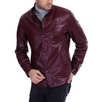 Rick Leather Jacket // Bordeaux (M)