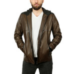 Chief Leather Jacket // Brown + Black (2XL)